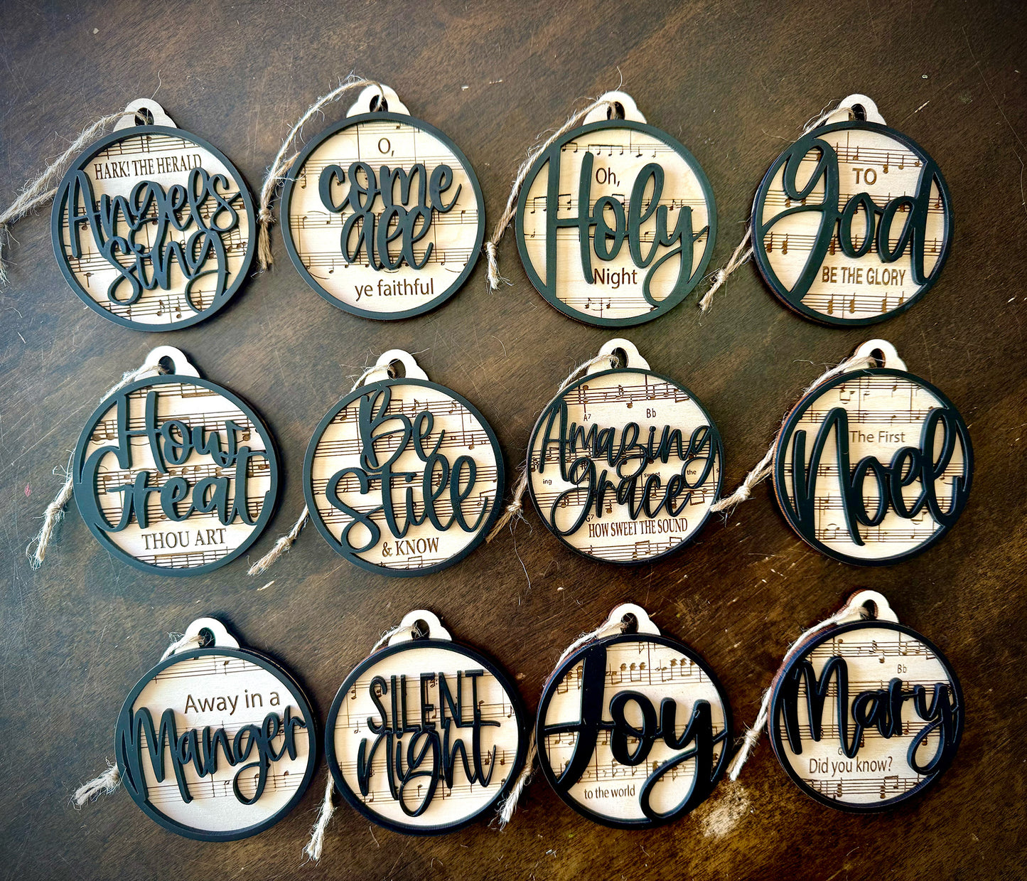 Christmas Song Ornaments