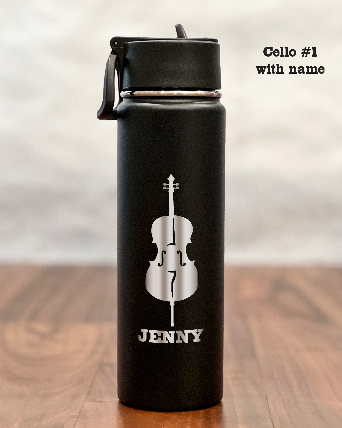 24 ounce Water Bottle with engraved Cello