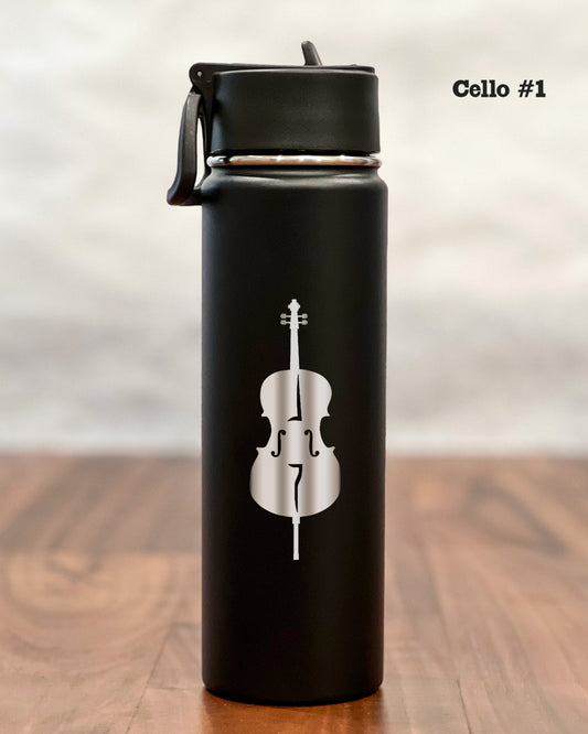 24 ounce Water Bottle with engraved Cello