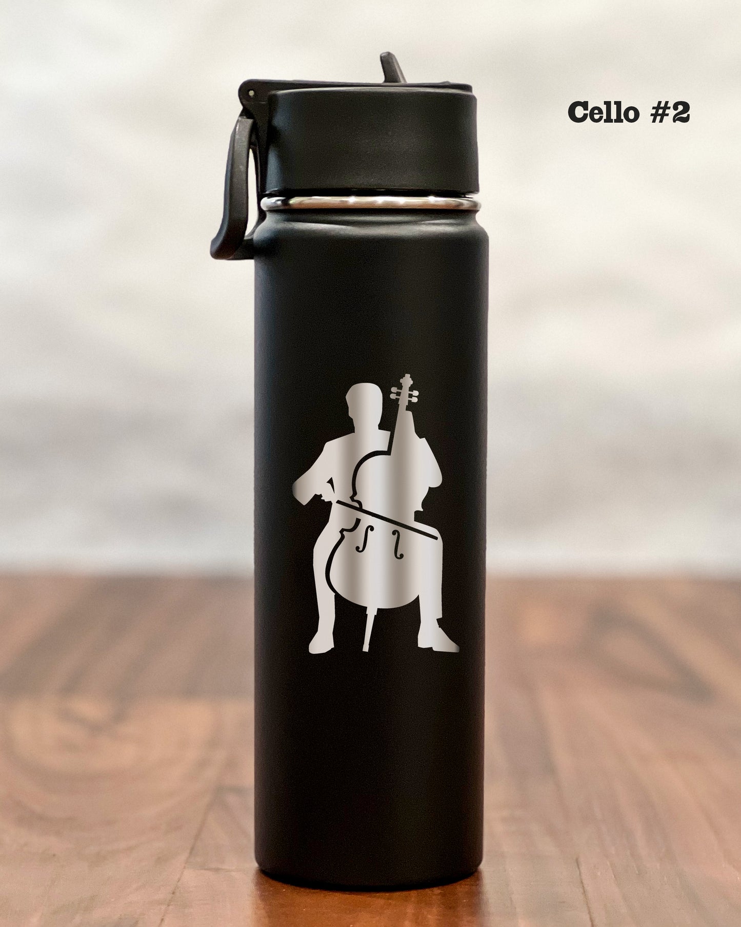 24 ounce Water Bottle with engraved Cello