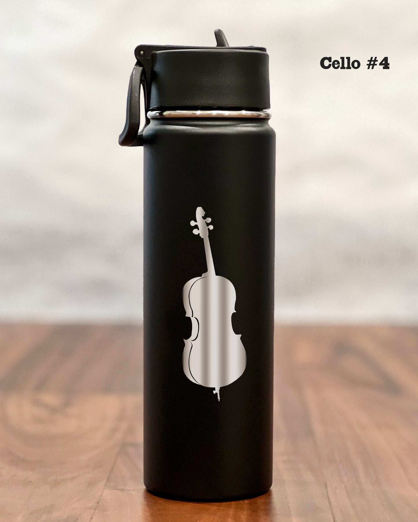 24 ounce Water Bottle with engraved Cello