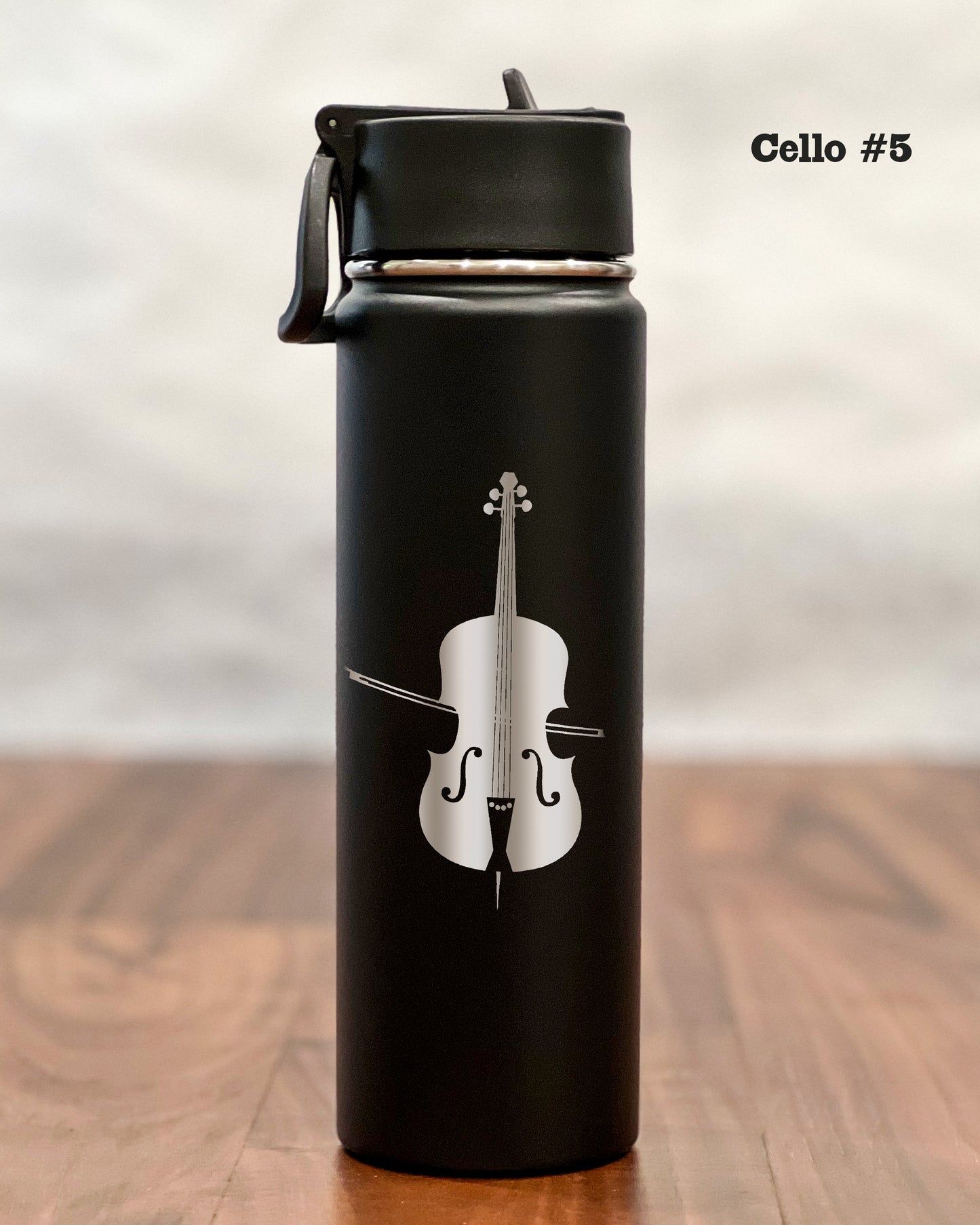 24 ounce Water Bottle with engraved Cello