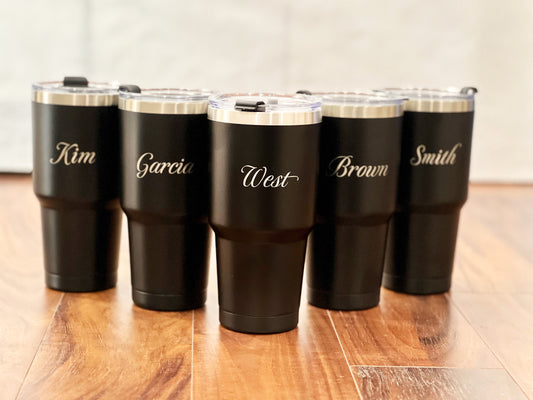 Custom Engraved Named Tumblers