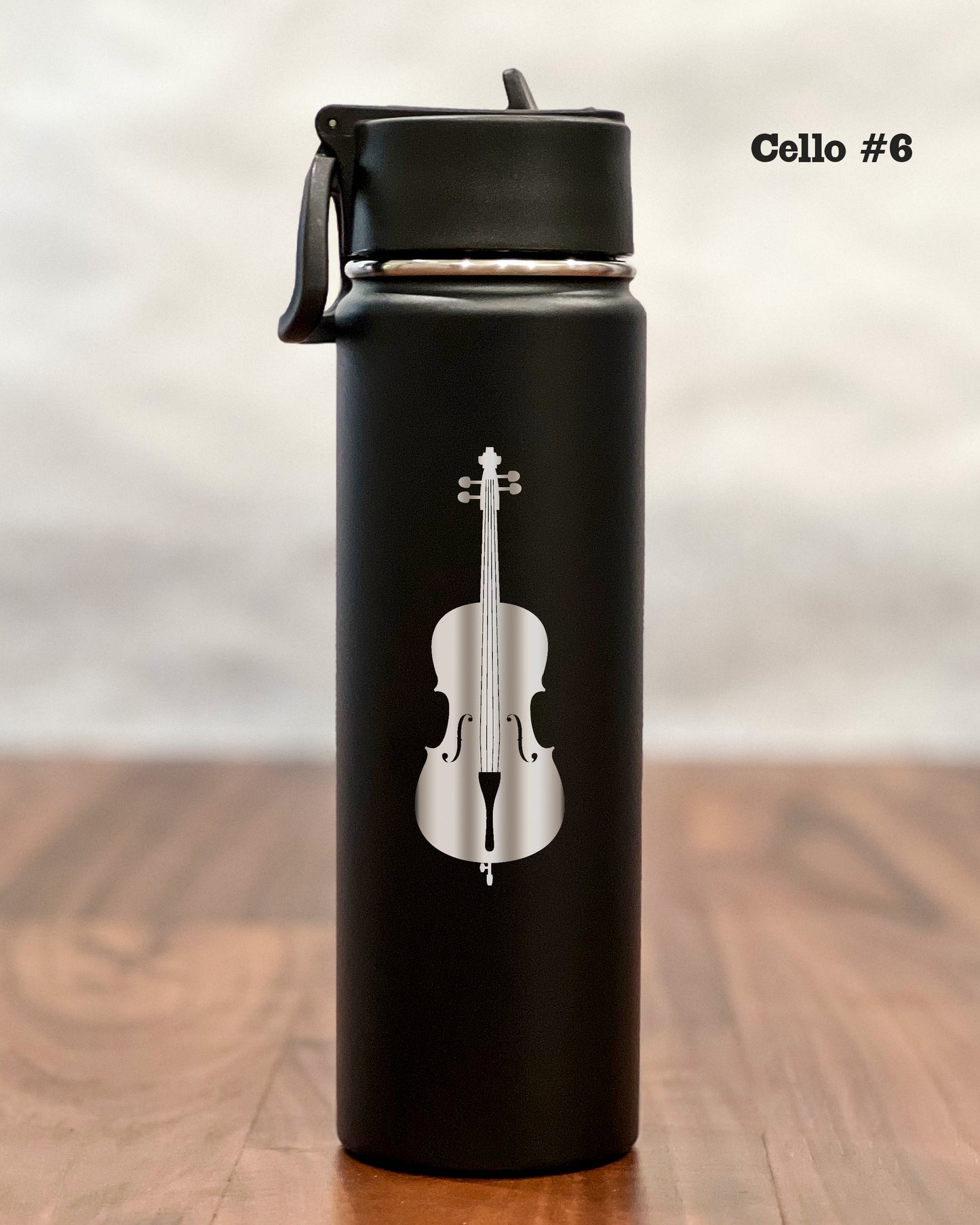 24 ounce Water Bottle with engraved Cello