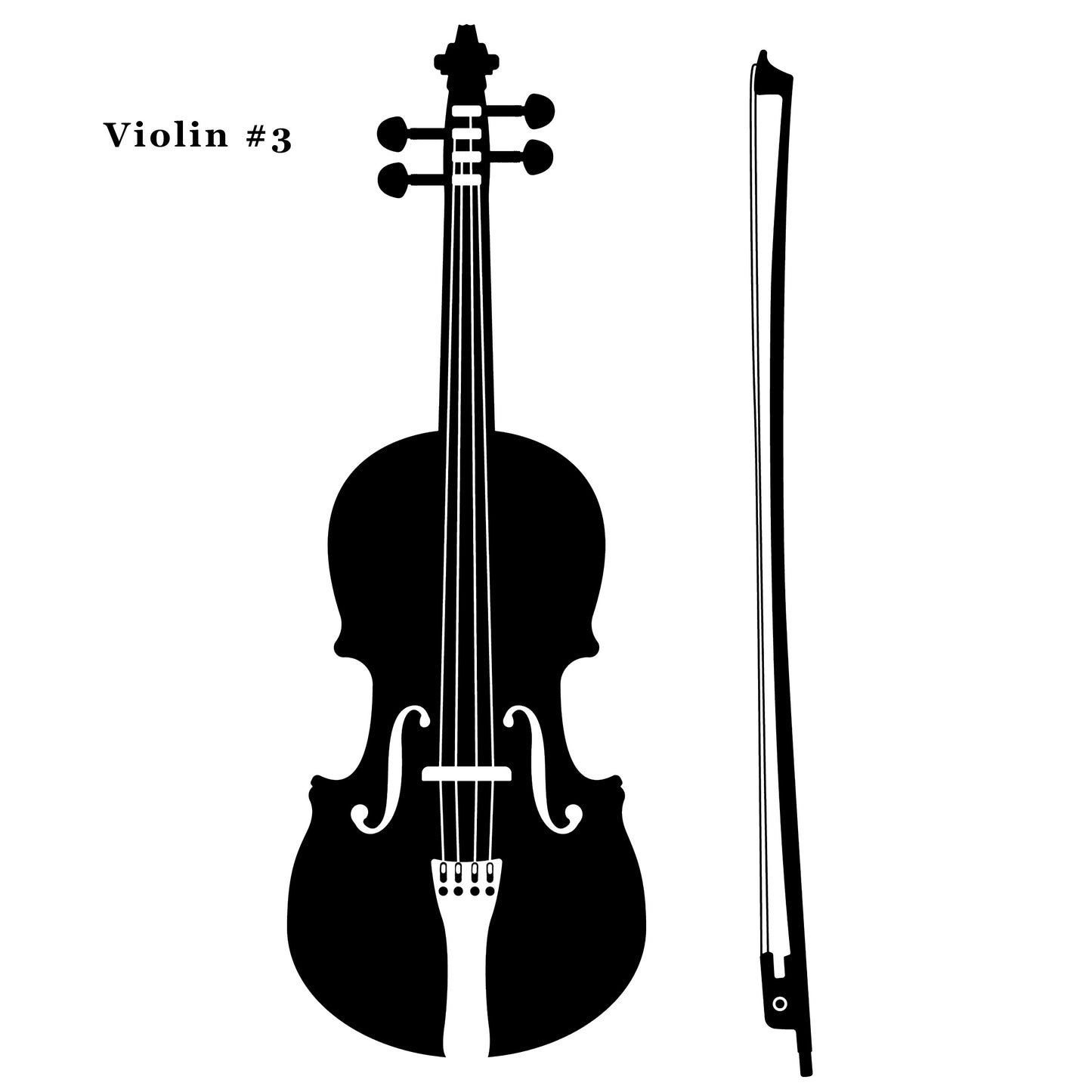 Violin - Lightweight Drawstring Bag.